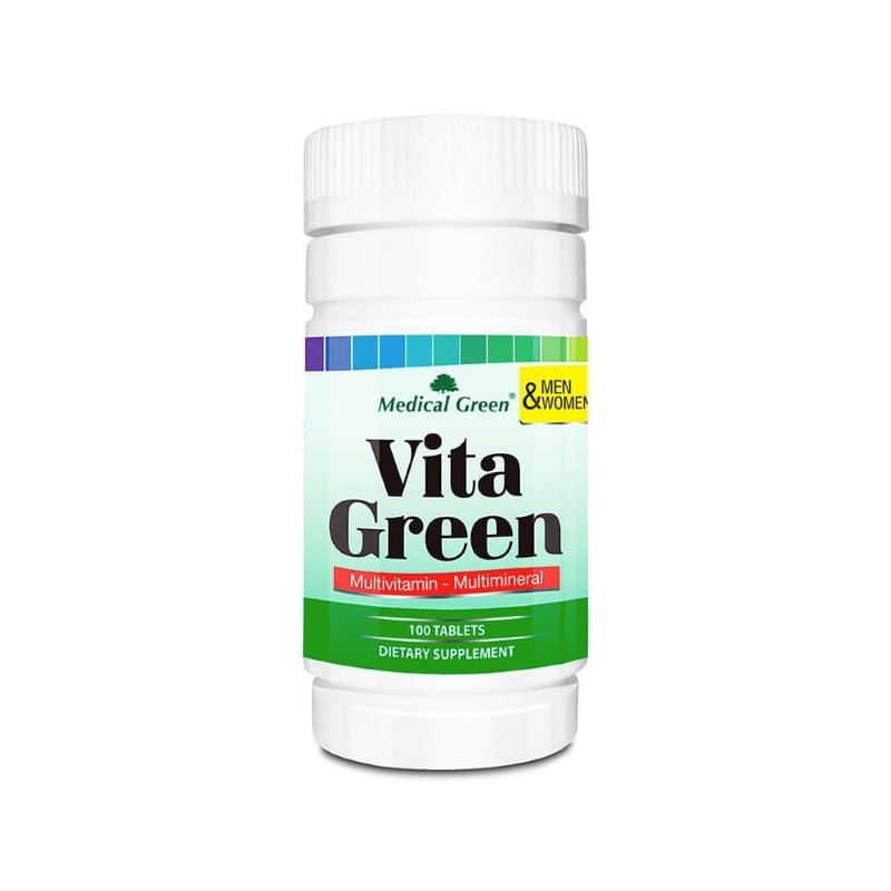 Vita Green Medical Green 100 Tabletas · Multivitamínico y Multimineral