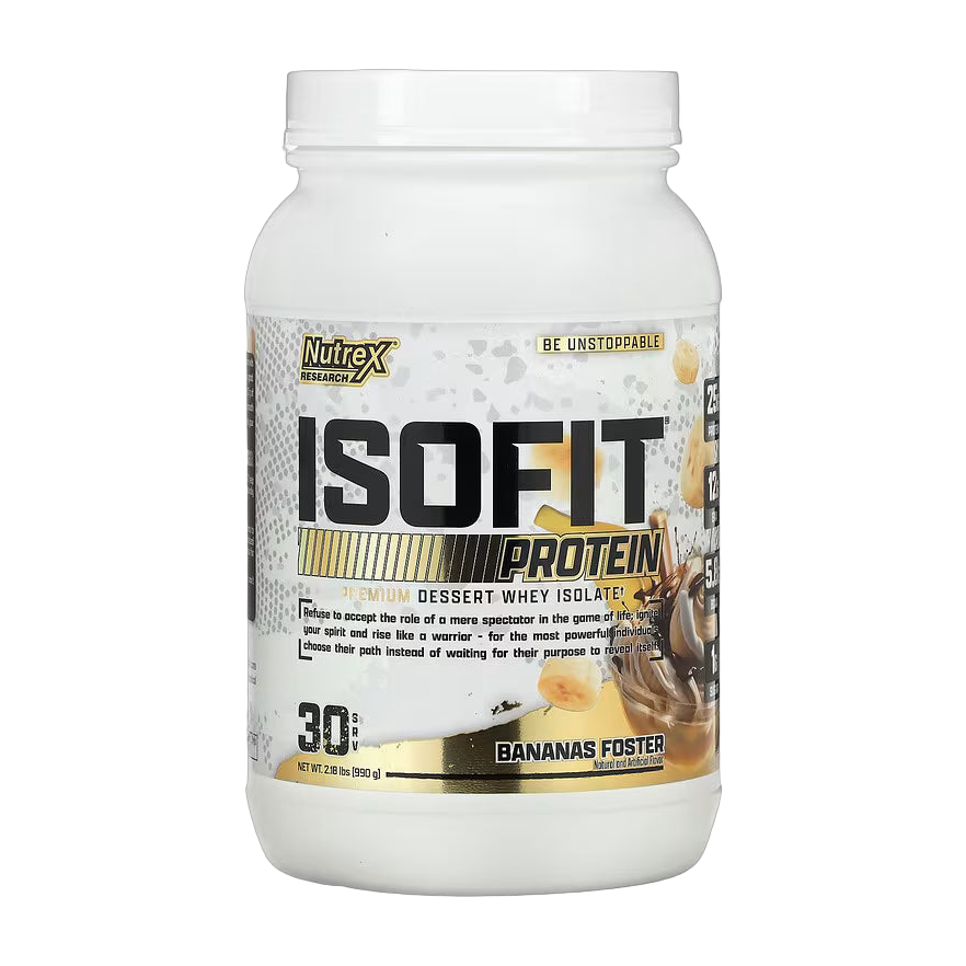 Nutrex Isofit Proteína Whey Isolate 2 Lb Bananas Foster