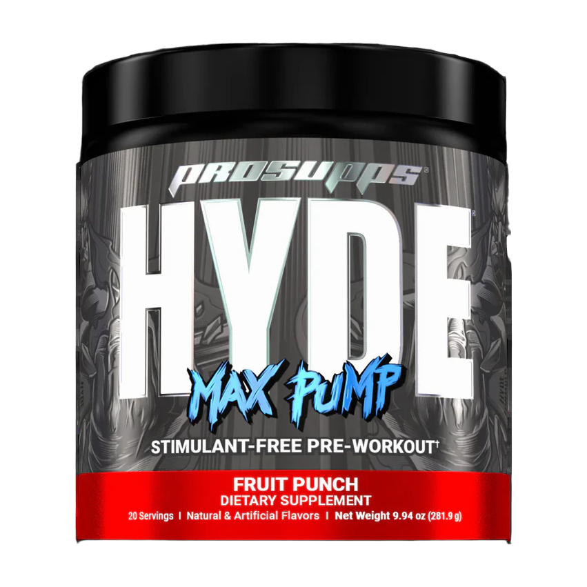 ProSupps Hyde Max Pump Fruit Punch 20 Porciones · Pre-Entreno Sin Cafeína