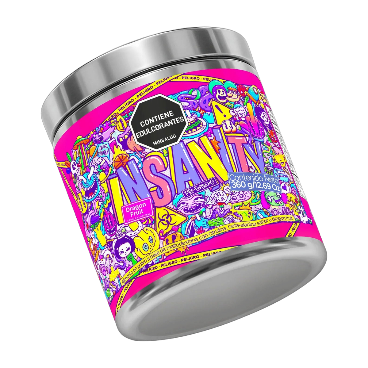 IMN Insanity Pre-Entreno Dragon Fruit 360 g · 18 Porciones