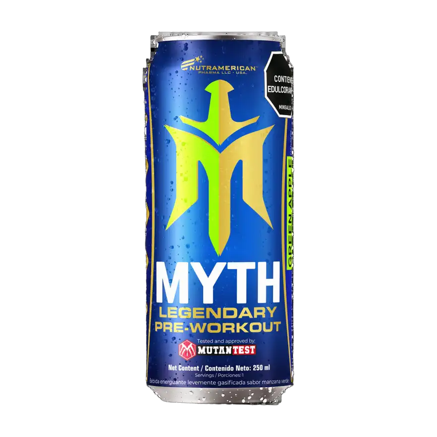 Nutramerican Myth Legendary Bebida Energizante Pre-Entreno 250ml · Manzana Verde