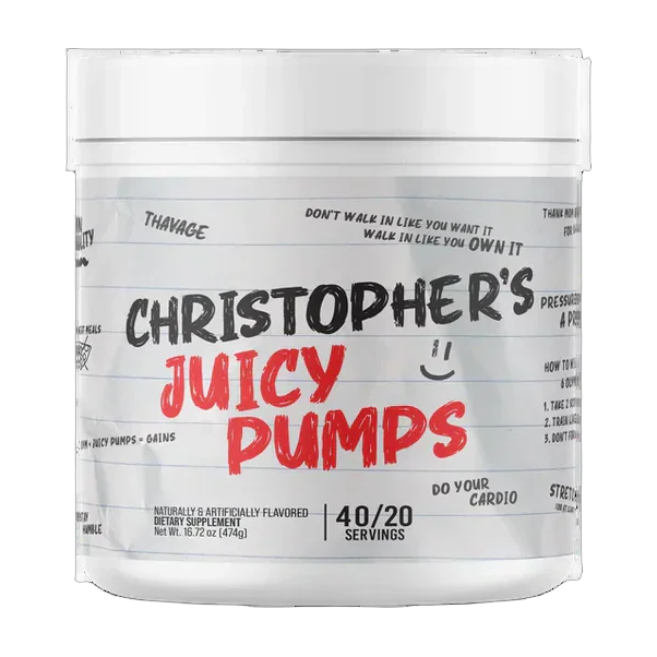RAW Nutrition Christopher's Juicy Pumps 40 Porciones · Pump Sin Estimulantes