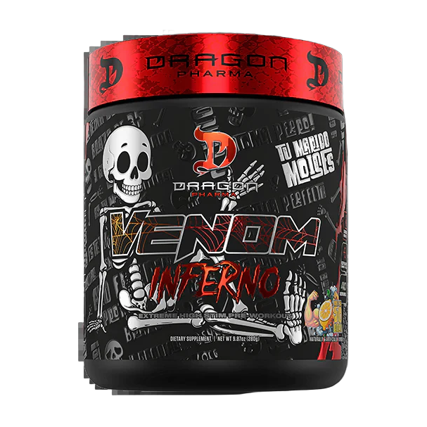 Dragon Pharma Venom Inferno Pre-Workout Limón 40 Porciones