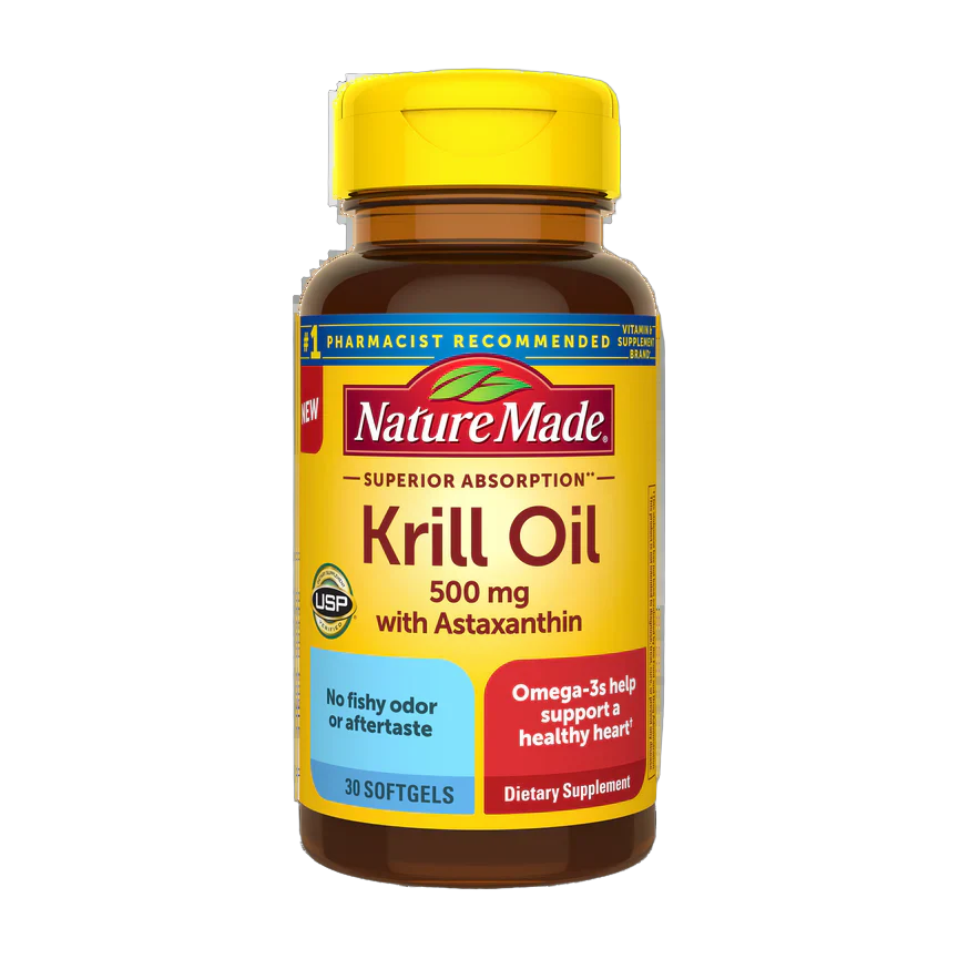 Krill Oil 500 mg Nature Made con Astaxantina