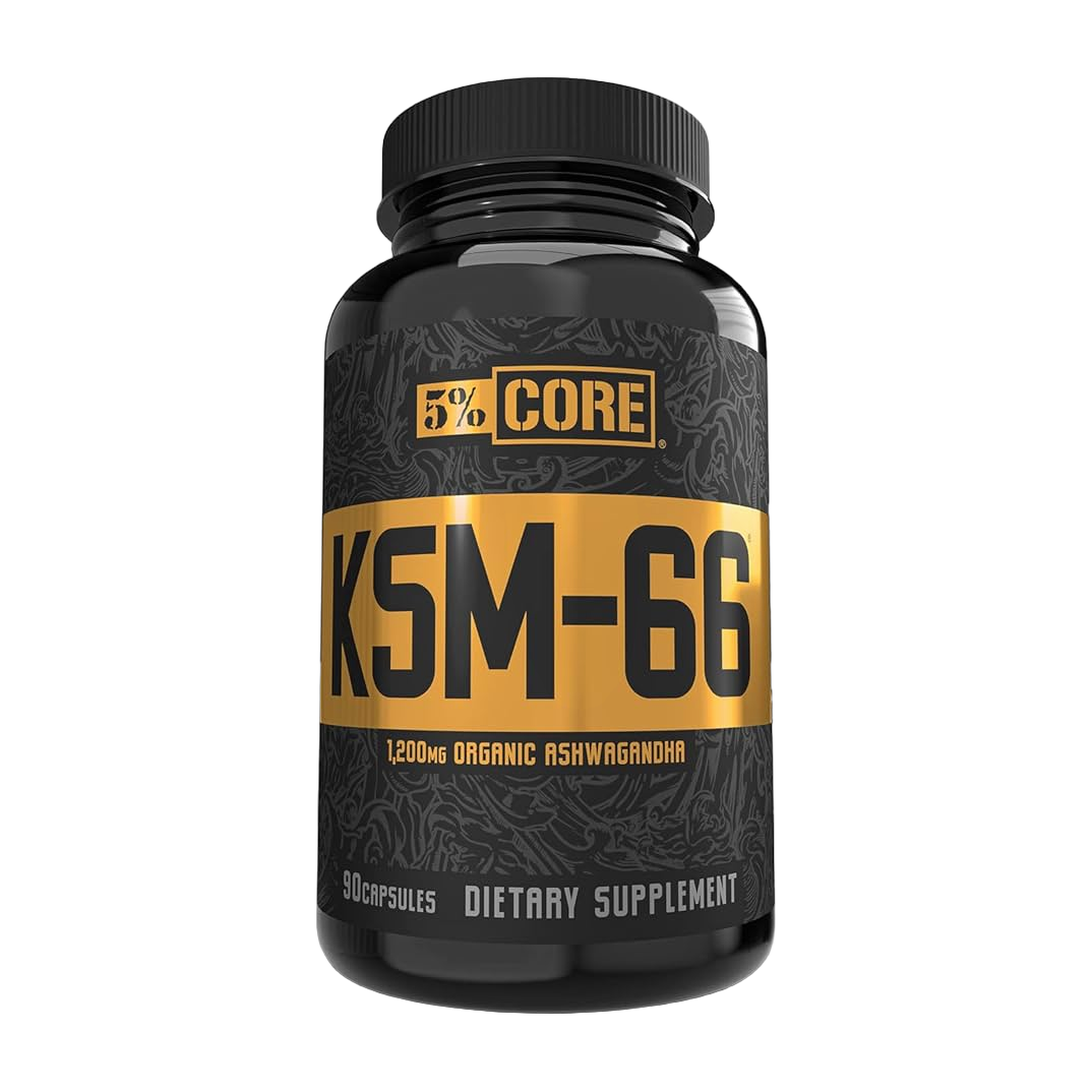 5% Nutrition Core KSM-66 Ashwagandha 1200 mg 90 Cápsulas · Extracto de Raíz