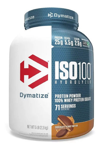 Iso 100 Dymatize Whey Protein 5lb Chocolate Peanut Butter Chocolate Peanut Butter