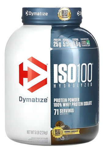 Proteína Dymatize Iso 100 Whey Hidrolisado Gourmet Chocolate 2.3kg