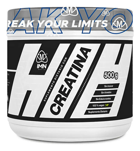 Creatina Monohidratada Imn Nutrition 500g Pura 166 Servicios