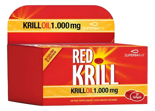 Red Krill Omega 3 1000mg 30 Cap Sabor Sin Sabor