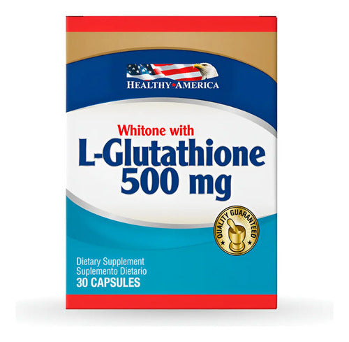 L-glutathione 500mg 30 Caps Healthy America Piel
