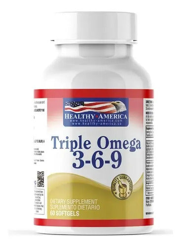 Suplemento Omega 3-6-9 Healthy America 60 Cápsulas Blandas Sin Sabor