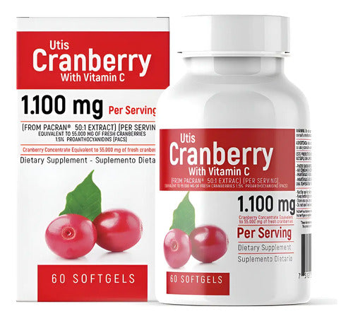 Arandanos Cranberry Utis 1100 Mg 60 Capsulas Blandas Natural