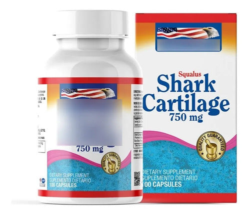 Cartílago De Tiburón 750mg 100 Caps Healthy America Dolor