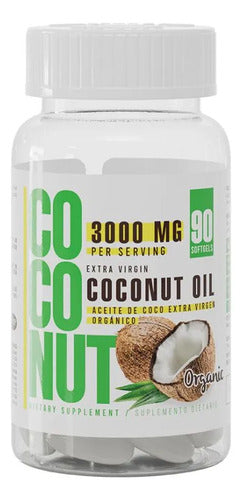 Coconut Oil 3000mg 90 Caps Blandas Healthy America Original