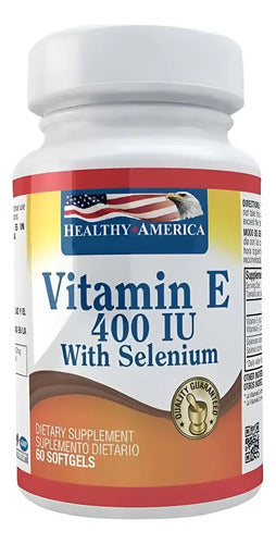 Vitamina E 400 Iu Con Selenio 60 Softgels Healthy America Si