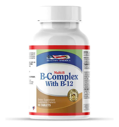 Complejo B con B12 Healthy America 90 Tabletas