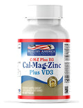 Calcio - Magnesio - Zinc - Vitamina D3 90 Softgels Healthy America Sin Sabor