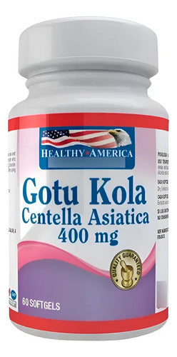 Centella Asiática Gotu Kola Healthy America 400 mg · 90 Softgels