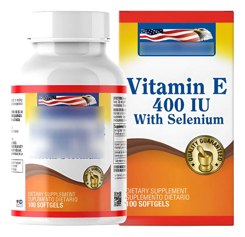 Vitamina E 400 Iu Selenio 100 Softgels - Healthy America Nat