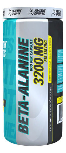Healthy Sports Beta Alanine 3200mg Cápsulas Suplemento Sin Sabor