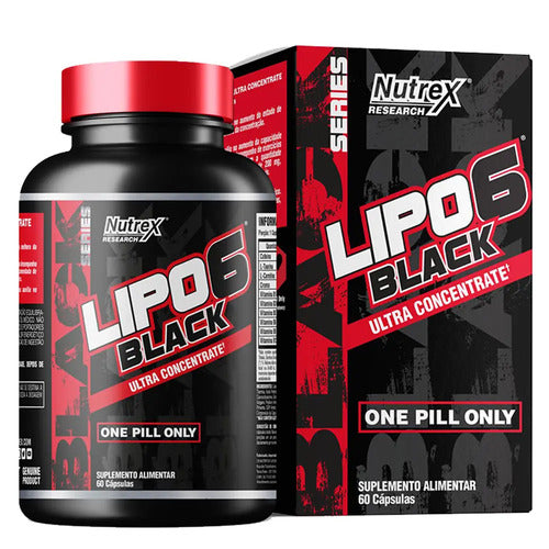 Nutrex Research Black Series Cafeína Lipo-6 Black Ultra Concentrate Cápsula Sin Sabor
