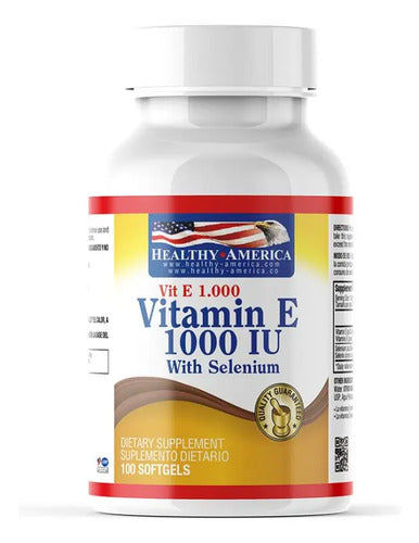 Vitamina E 1000 Con Selenio X 100 Cápsulas - Healthy América Sin Sabor