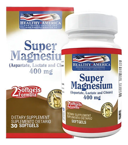 Suplemento En Softgels Healthy America Natural Citrato Aspartato Y Lactato X 5g Sin Sabor