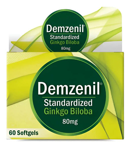 Demzenil 80mg Ginkgo Biloba 60 Softgels Healthy America