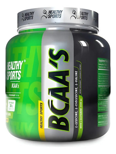 Bcaas Polvo 384g Healthy Sports Aminoácidos 7000mg Recuperac