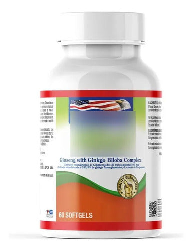 Alive Ginseng Con Ginkgo Biloba 60 Softgels