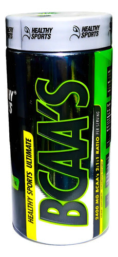 Aminoácidos Bcaa's 2400mg 90 Cápsulas Healthy Sports Recuperación Muscular Sin Sabor