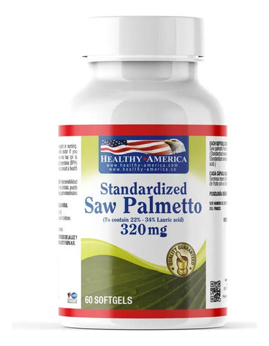 Saw Palmetto 320mg 60 Softgels Healthy America Próstata