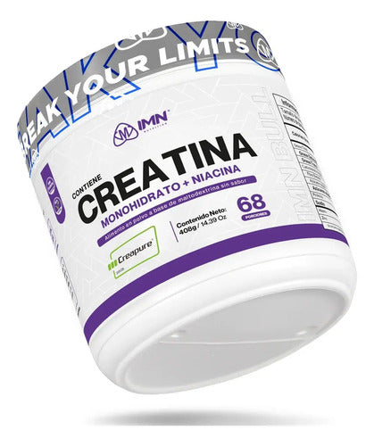 Suplemento En Polvo Imn Nutrition Creatina Creapure De Creatina Monohidratada X 408g Sin Sabor