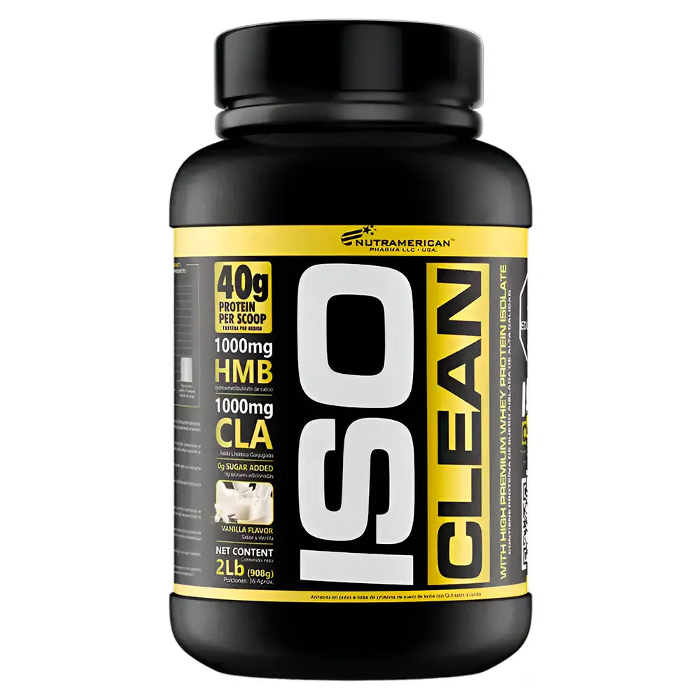 ISO Clean Megaplex Proteína Aislada con HMB y CLA 2 lb Vainilla
