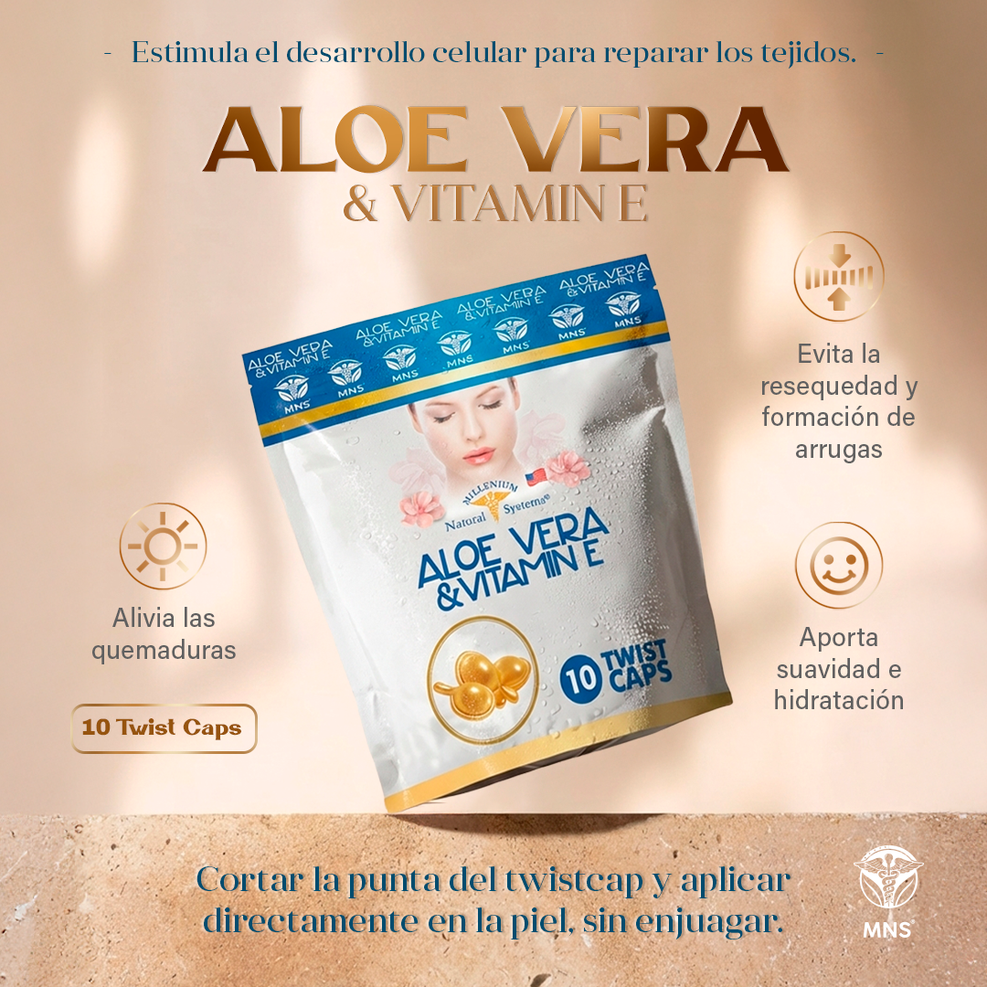 Aloe Vera & Vitamina E x 10 Twist Caps