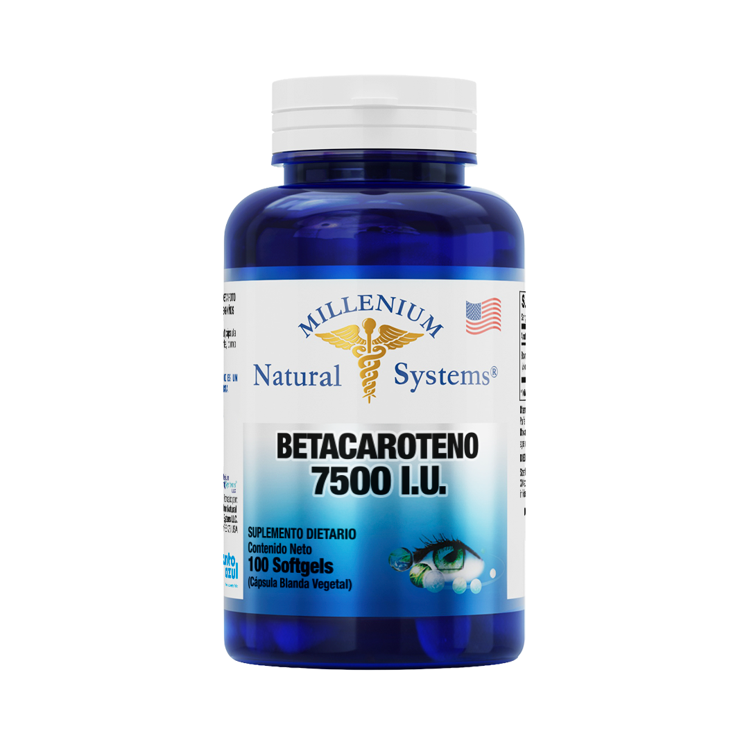 Betacaroteno 7500 UI x 100 Softgels