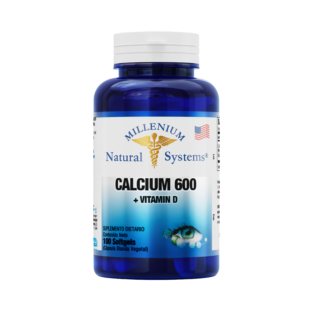 Calcium 600 + Vitamin D x 100 Softgels