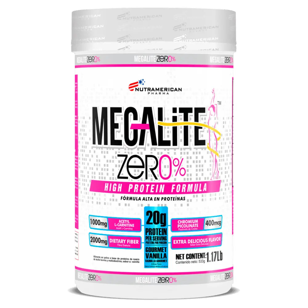 Megalite Zero Megaplex Proteína en Polvo 1.17 lb Vainilla