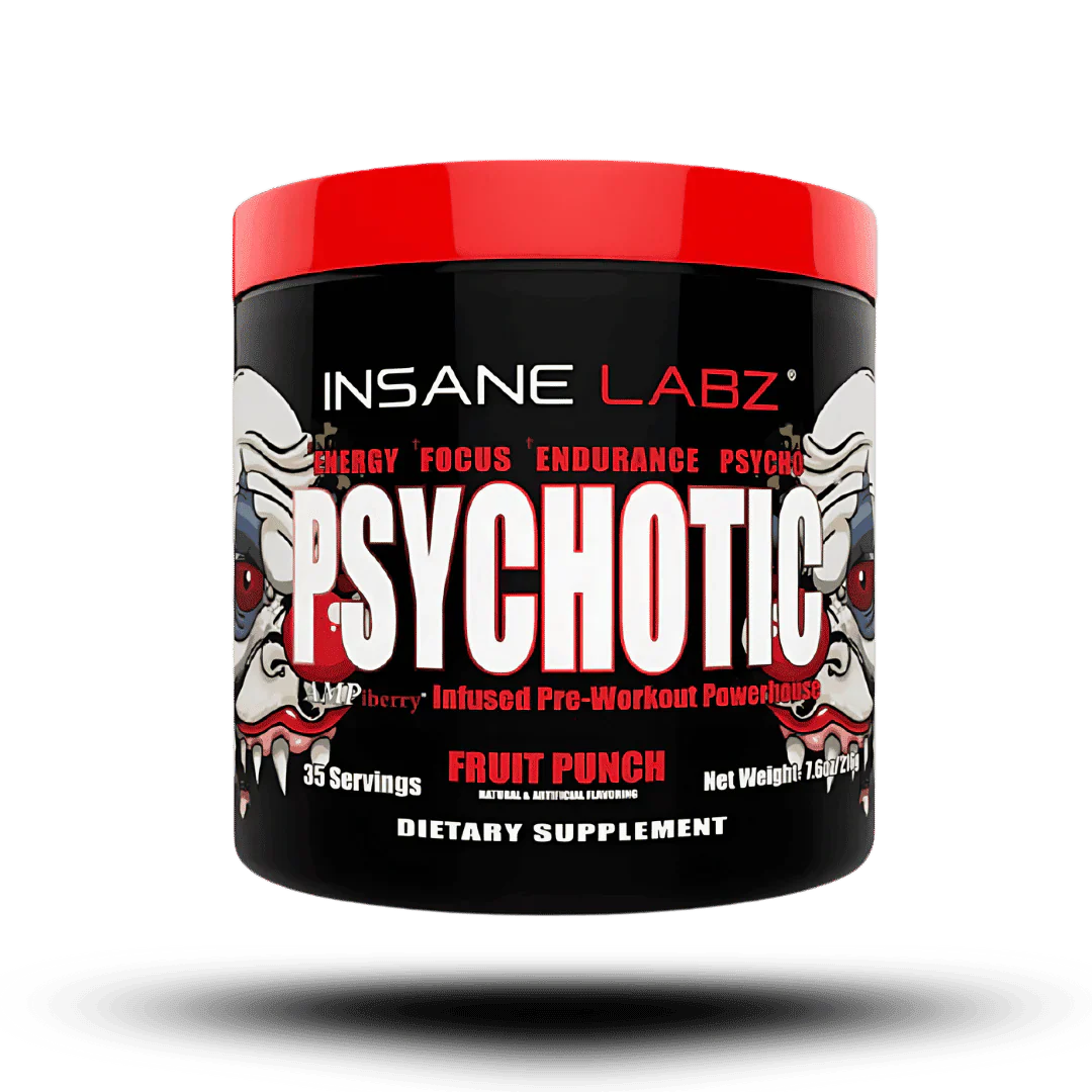 Insane Labz Psychotic Pre-Entreno 215 g · 35 Porciones Fruit Punch