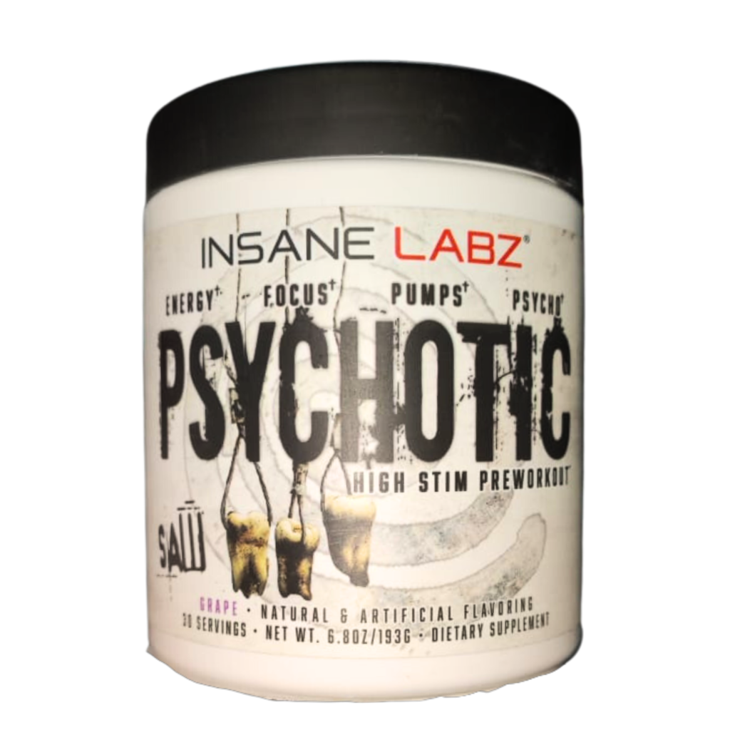 Insane Labz Psychotic SAW Pre-Entreno 193 g · 30 Porciones Grape