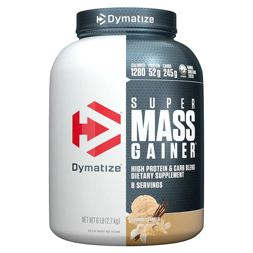 Super Mass Gainer Dymatize 52 g de Proteína 6 Lb Polvo