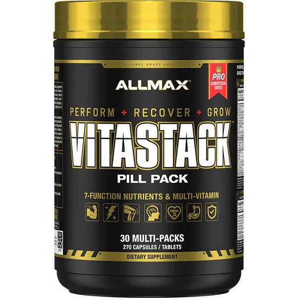 VitaStack Allmax 30 Packs · Multivitamínico con BCAA y Enzimas