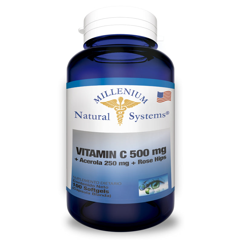 Vitamin C 500 mg + Acerola x 100 Softgels