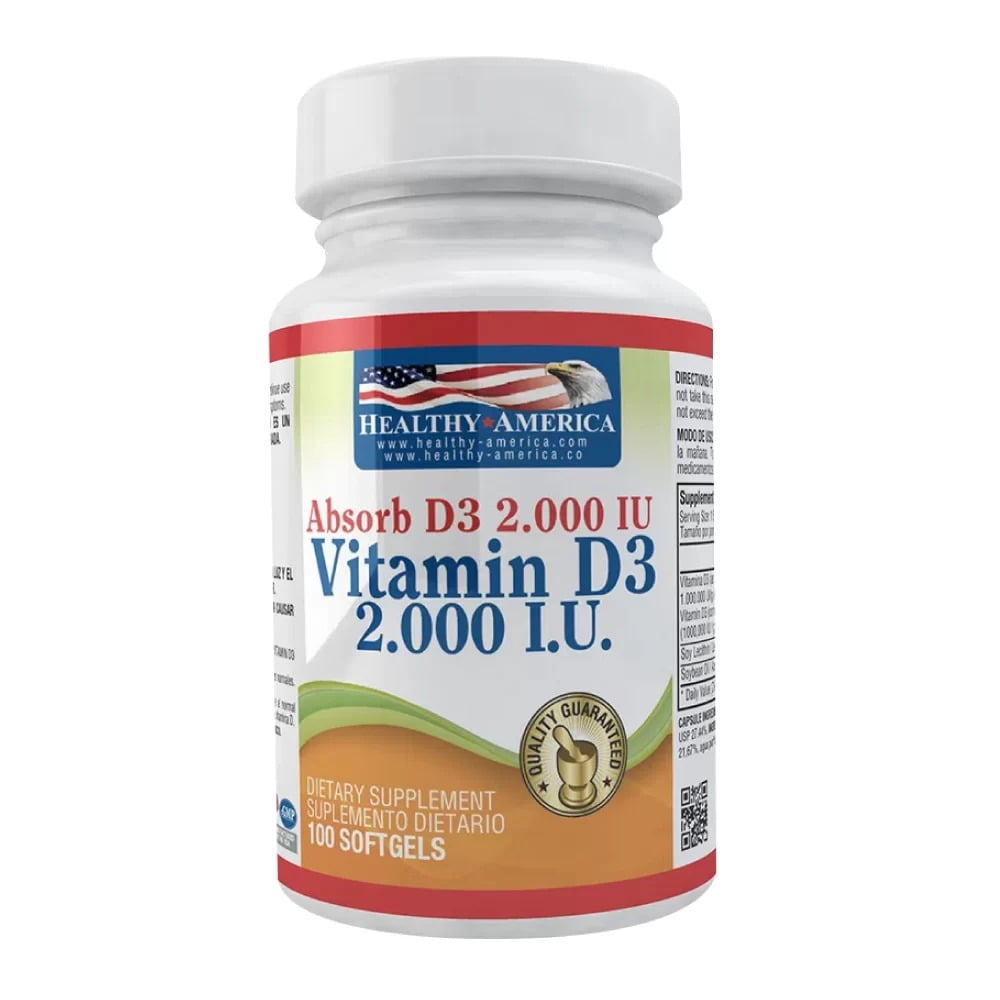 Vitamin D3 2.000 IU Healthy America