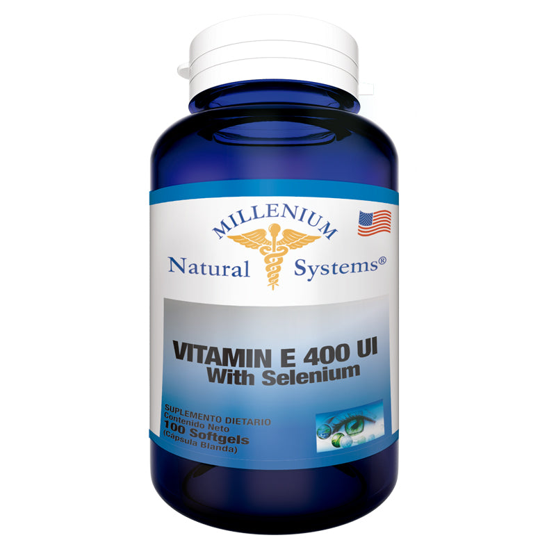 Vitamin E 400 UI + Selenium x 100 Softgels
