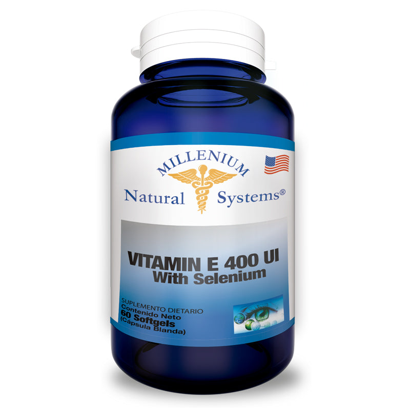 Vitamin E 400 UI + Selenium x 60 Softgels