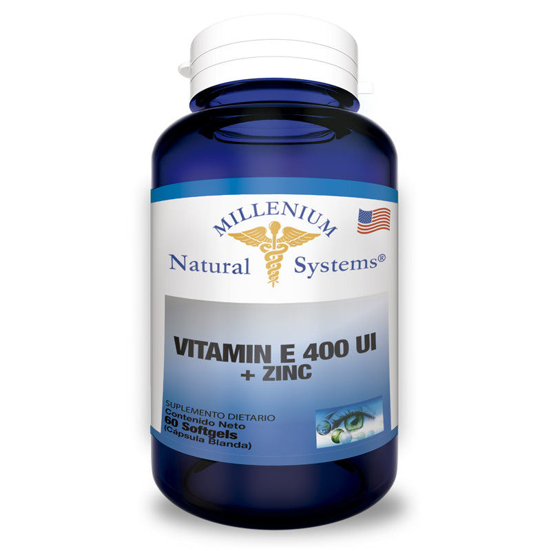 Vitamin E 400 UI + Zinc X 60 Softgels