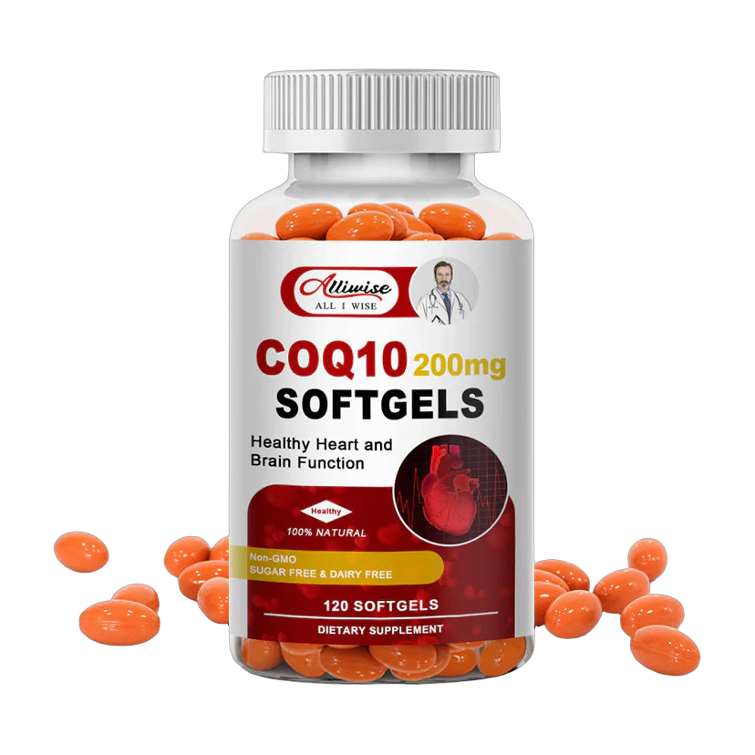 Alliwise CoQ10 200 mg 120 Softgels · Coenzima Q10 Alta Absorción