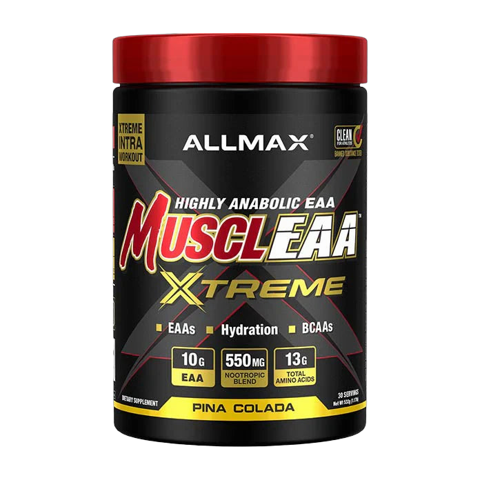 Allmax MusclEAA Xtreme 532 g Piña Colada · EAA con Nootrópicos e Hidratación