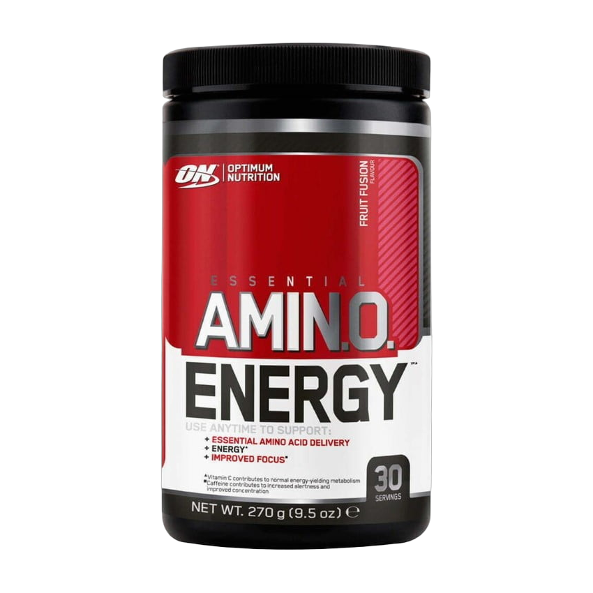 Amin.O. Energy Optimum Nutrition 270 g Fruit Fusion · Aminoácidos con Cafeína Natural